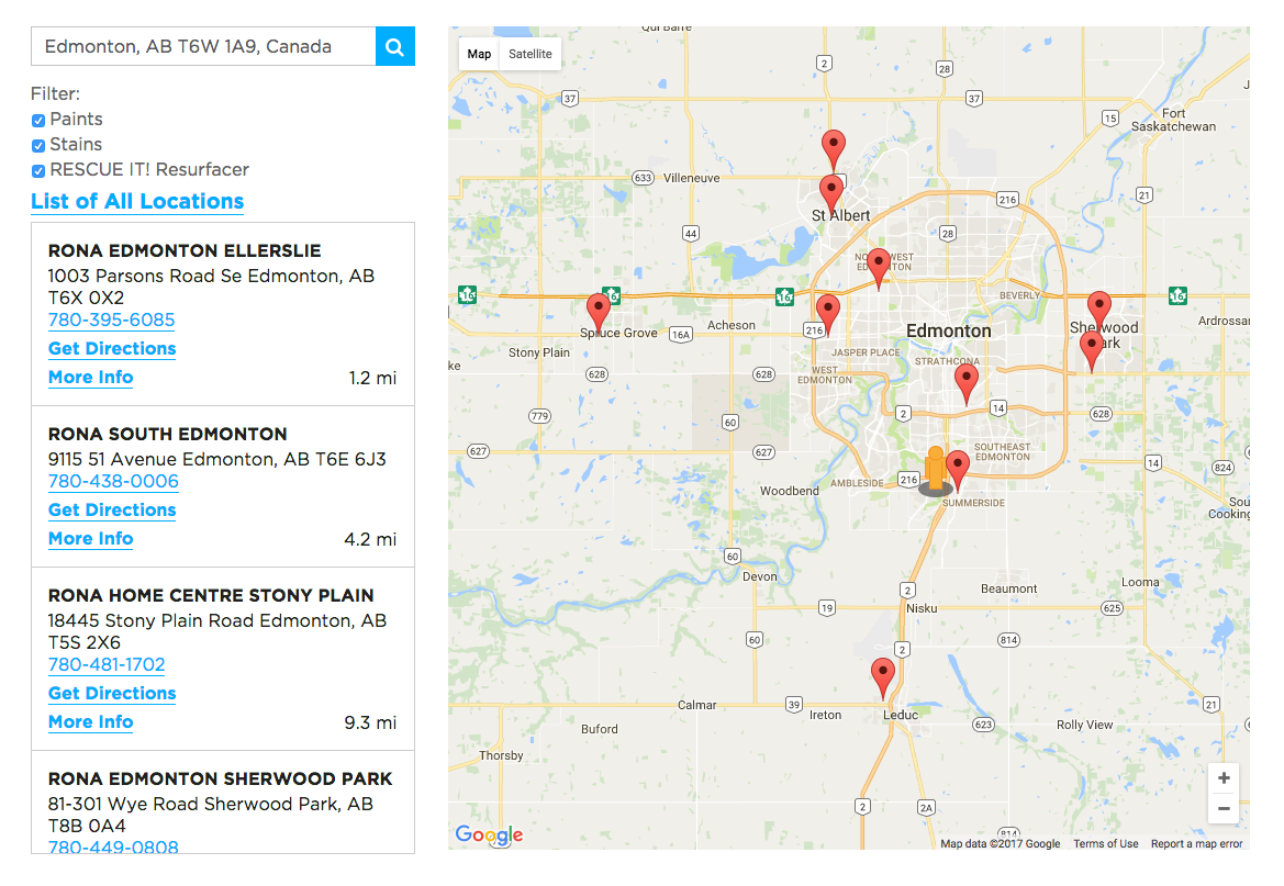 Olympic paint locations Edmonton